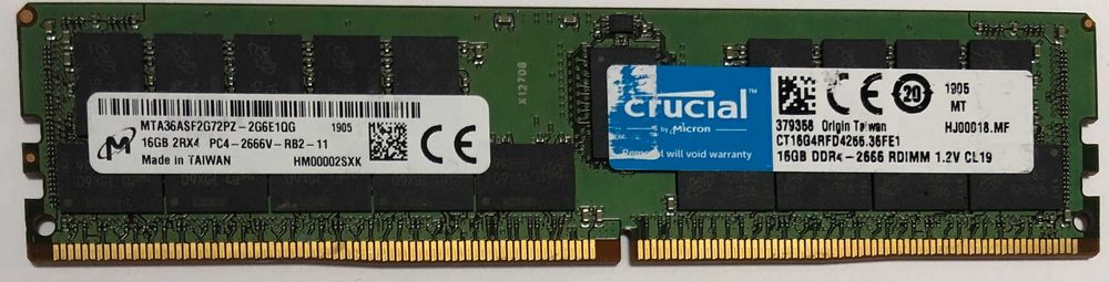 Memorii 16 GB DDR4 ECC Registered server workstation