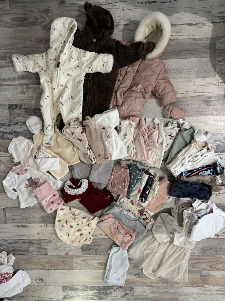 Сет за бебе момиче от новородено до 0-3,2-4 H&M, Zara, Mayoral