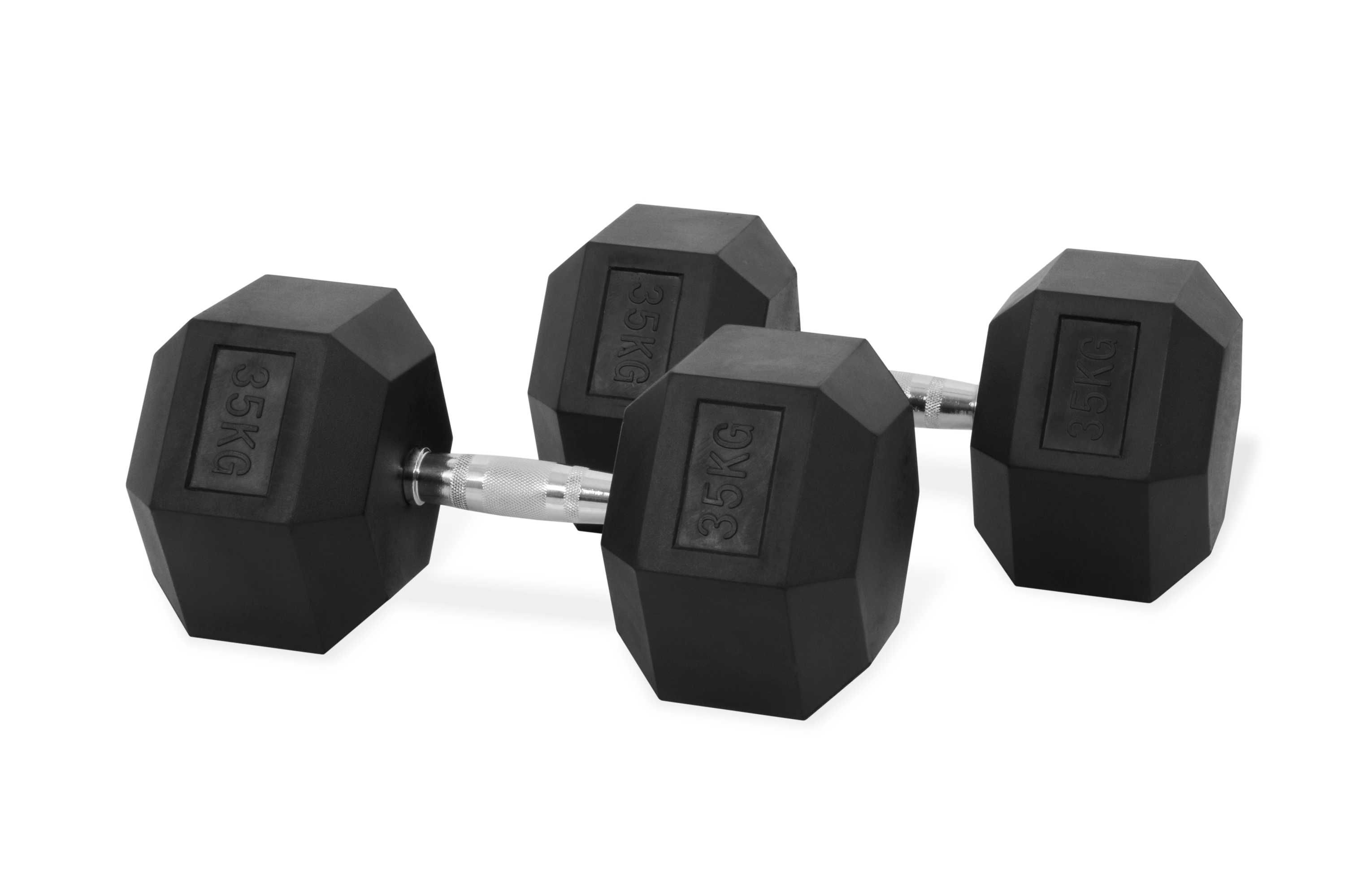 Дъмбели Хекс Pro , Фиксирани Гири HEX 2 × 35 кг, Dumbbells