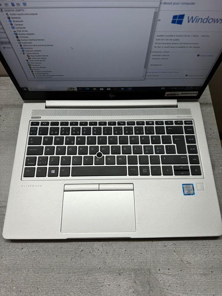 HP Elitebook i5 Gen 8