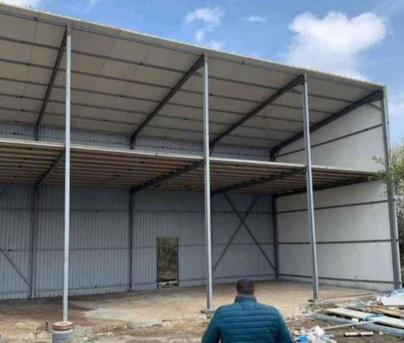 Vând hala metalică 9x8x4