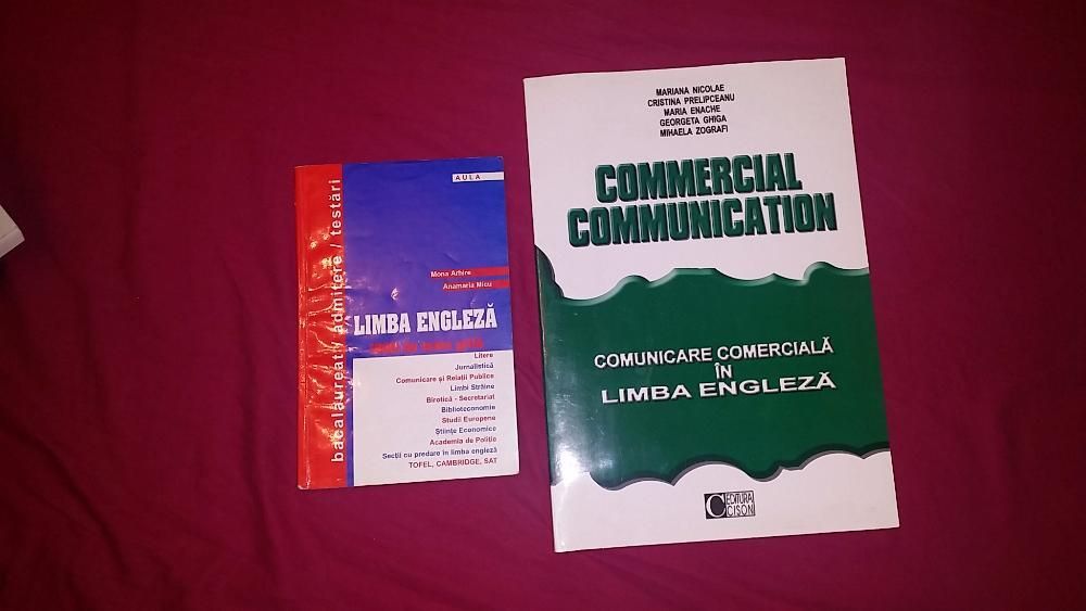 Carti "Commercial communication" si teste limba engleza