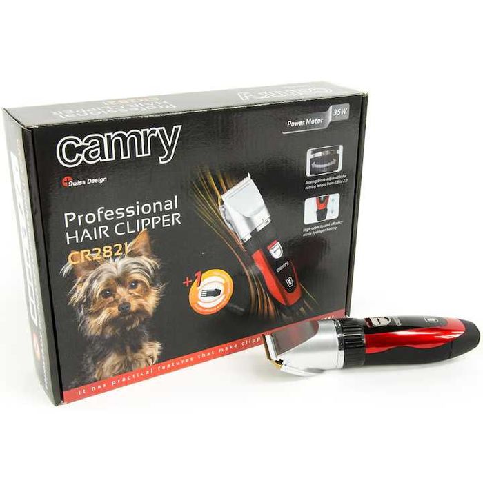 Masina de tuns pentru animale Camry CR 2821, cap titan, lame ceramice
