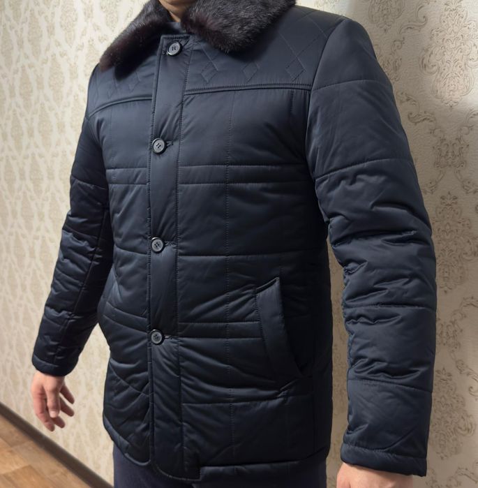 Куртка 48 размер норковый воротник