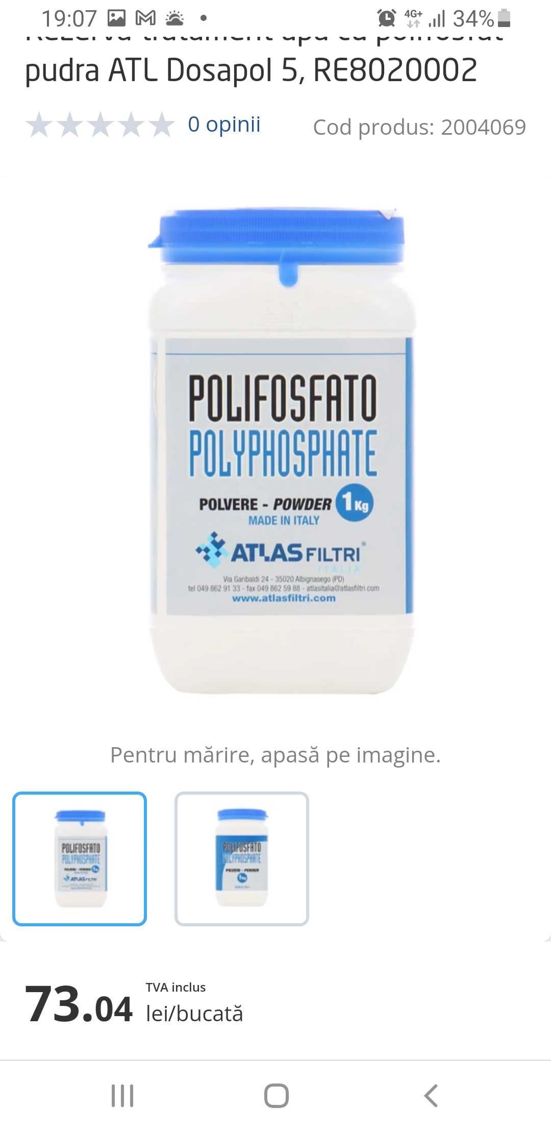 Filtru dedurizare apa ATLAS Filtri Dosaplus 2, anticalcar