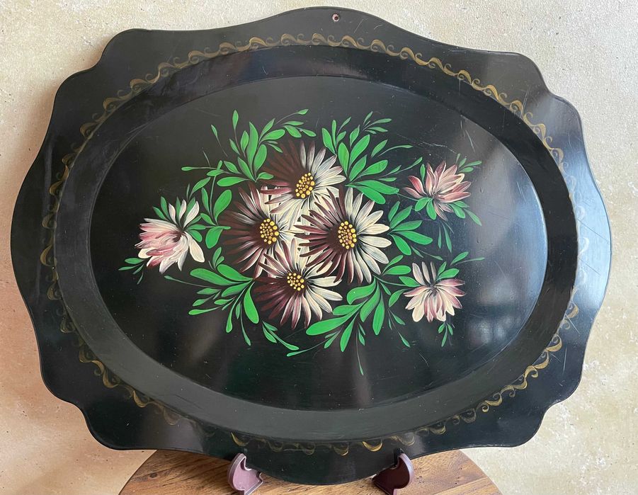 Поднос Жостовский с росписью