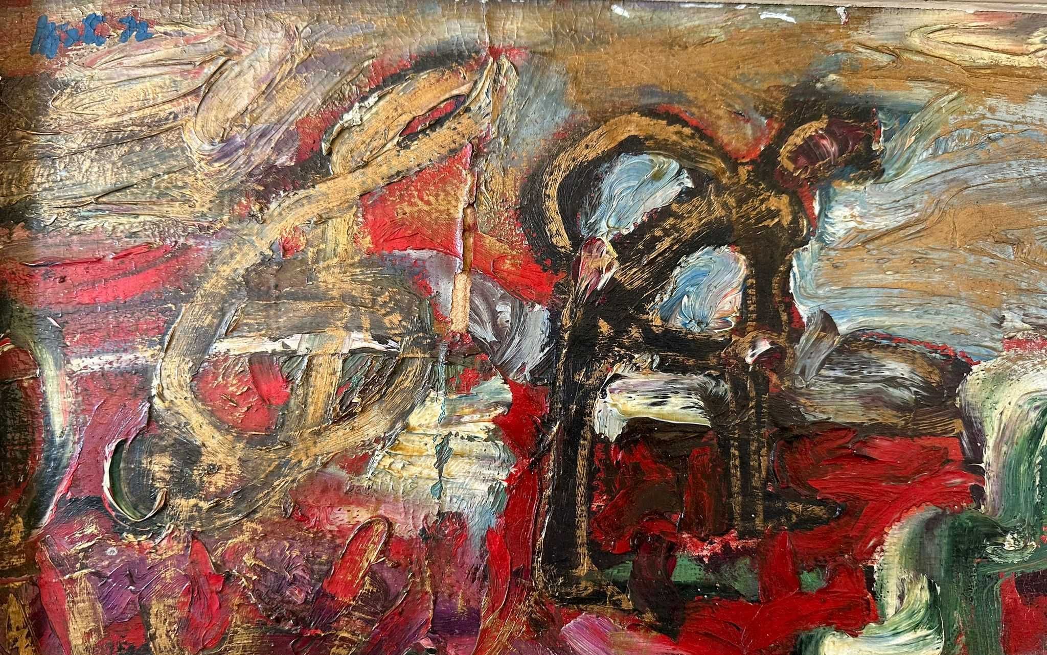 Tablou Cheia sol, compoziție abastractă, 1972