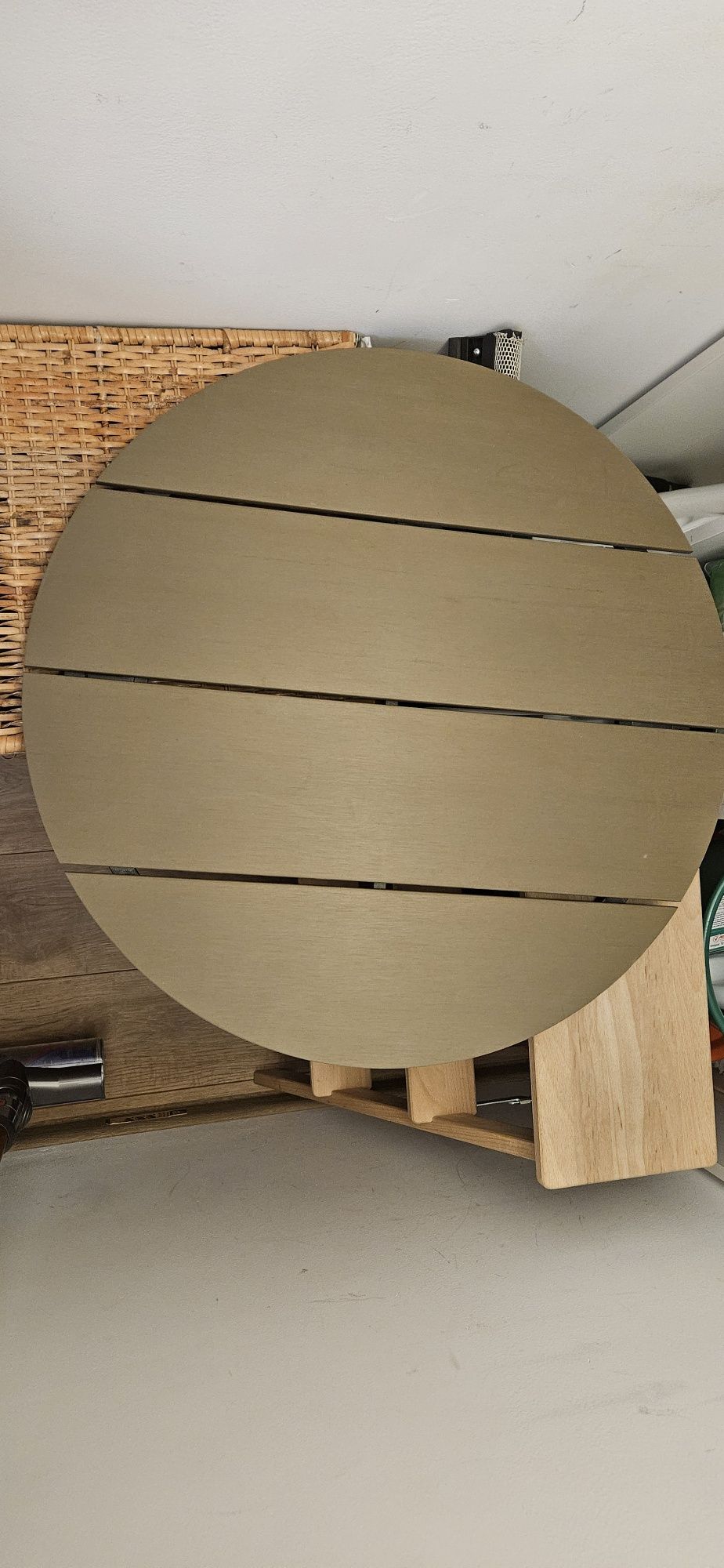 Masa rotunda pentru terasa / gradina natur diametru 72cm