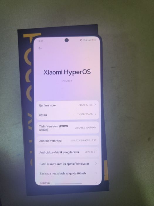 POCO X7 PRO 5G 12+4/256