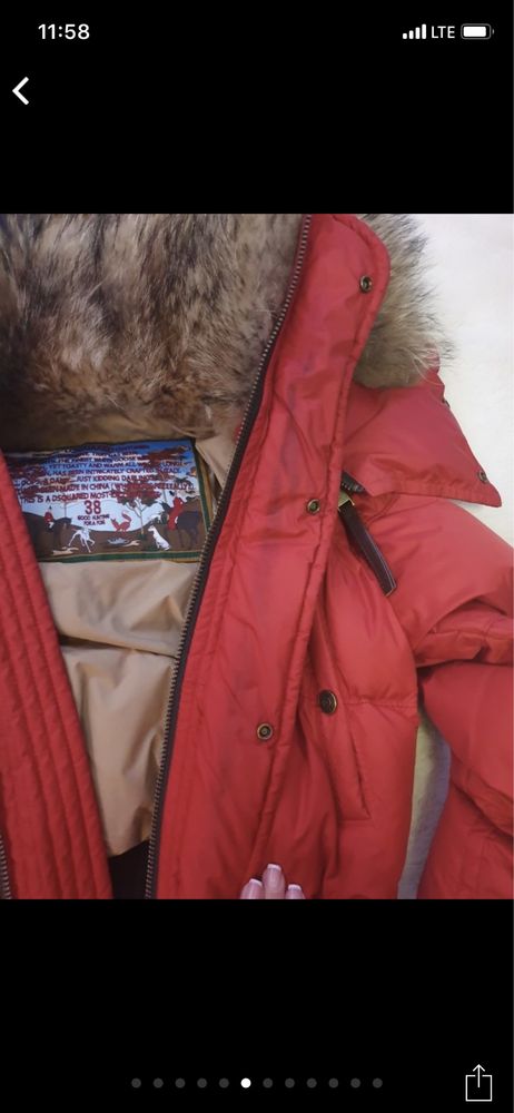 Dsquared2 яке с гъши пух и лисица