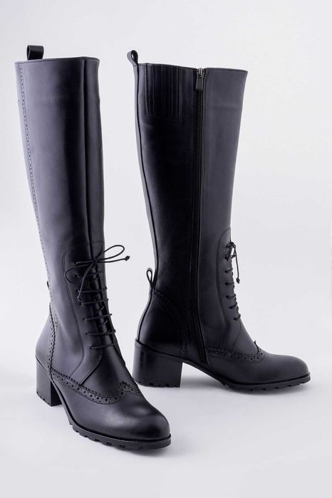 Cizme lungi din piele naturala,36-41