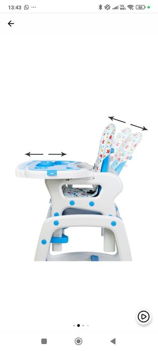 Scaun măsuță pt luat masa