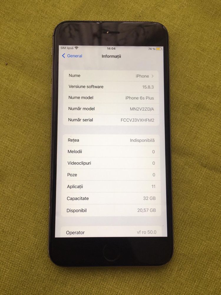 iphone 6s plus 32gb Display nou