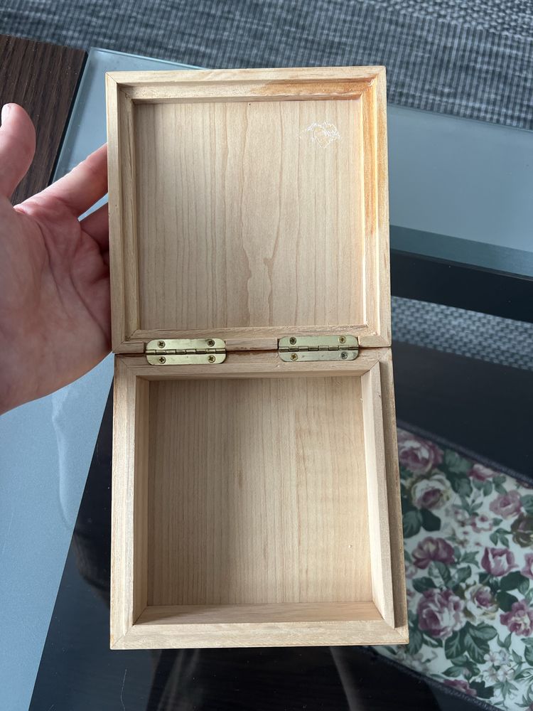 Cutie din lemn cu model ceramic pentru cadouri bijuterii