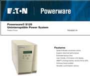 UPS ONLINE Eaton Powerware (0.7 - 1 - 3 - 6 kVA) SINUS & AVR, display.