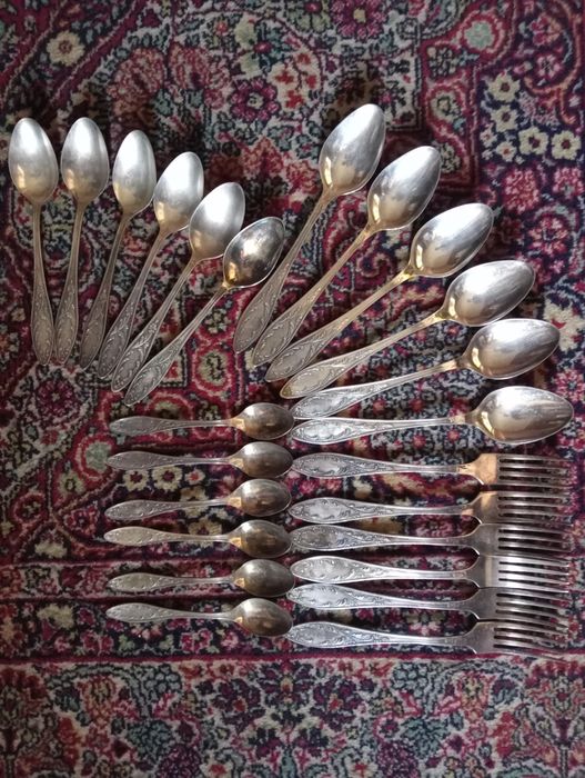 Посуда бу. Совецкий мельхиор.