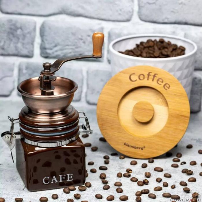 Rasnita de cafea traditionala, manuala, 19.5x8x8 cm, Kinghoff