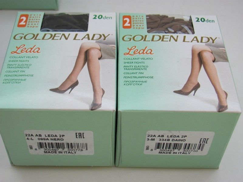 4 buc ciorapi dresuri strampi Golden Lady 20 D LEDA/MARA nr. 3 4 5