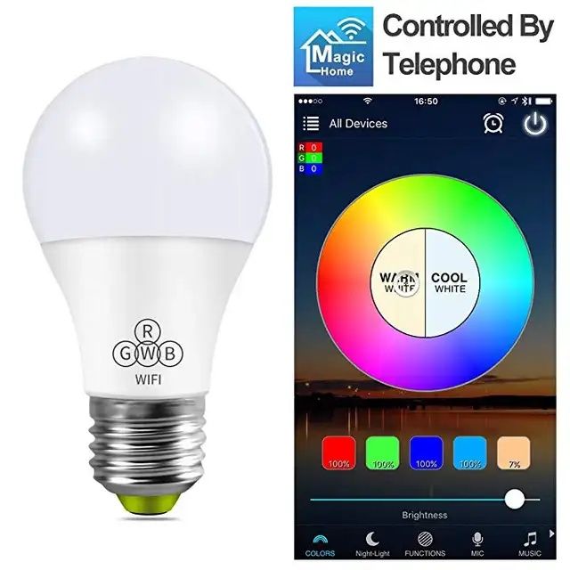RGB смарт LED крушка