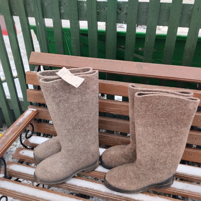 Валенки новые на резиновой подошве