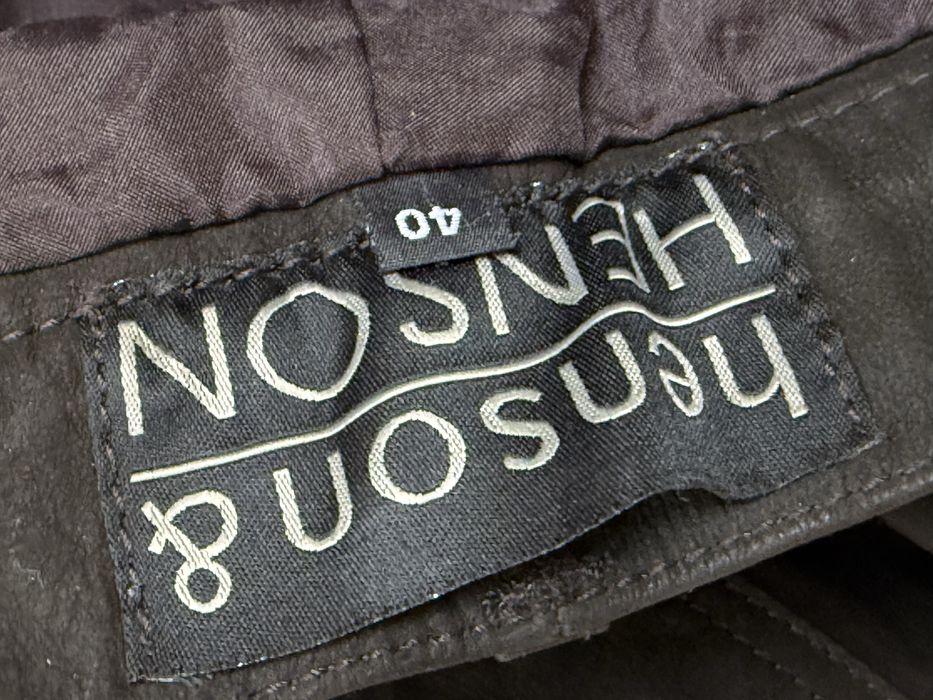Pantaloni Piele Naturala henson&HENSON | Marime 40 (Talie 101 cm)