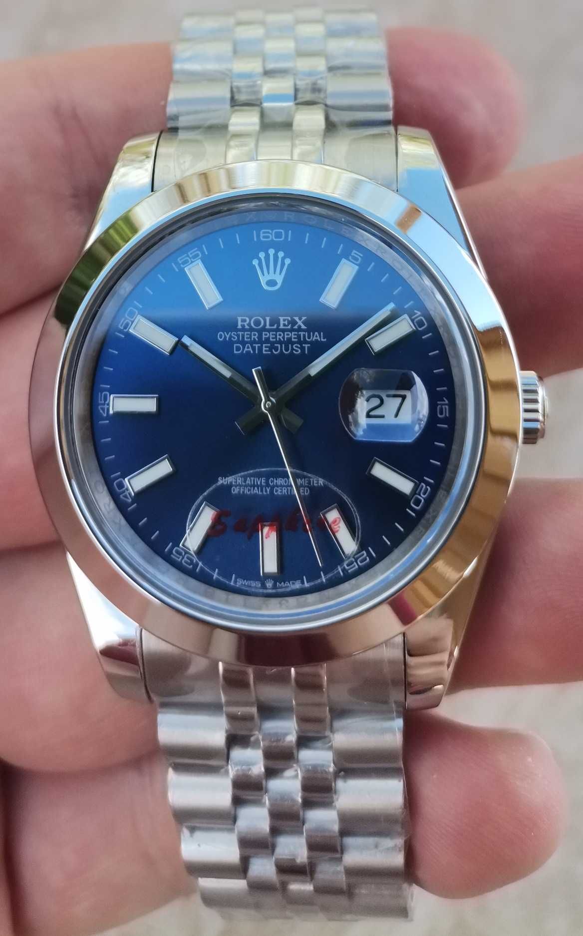 Rolex Datejust 41 mm geam Safir bratara Jubilee