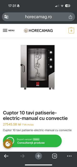 Cuptor profesional 10 tăvi EKA