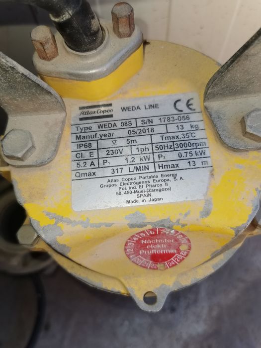 Pompa atlas copco și wilo funcționează perfect