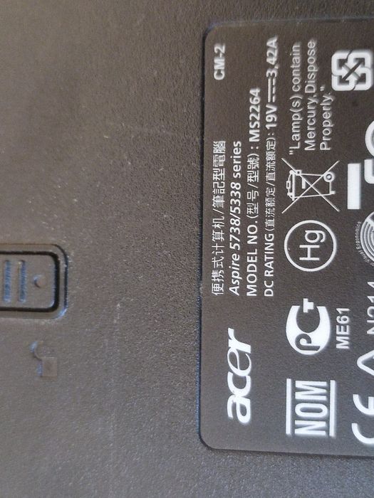 Carcasa completa + Balamale + Accesorii - Acer Aspire 5338 5738zg 5738