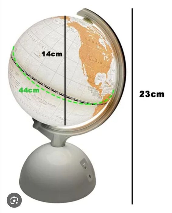Глобус с светильники Chiroqli Globus Bayroq Флаг