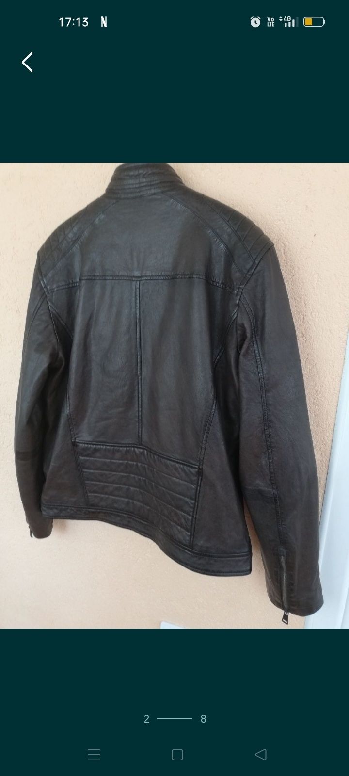 Geacă bărbați piele C&A L biker