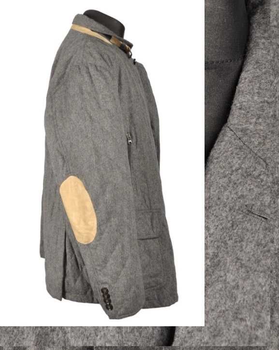 Jacheta blazer tip palton 52 XL de lux LODENFREY lana moale 100% gri