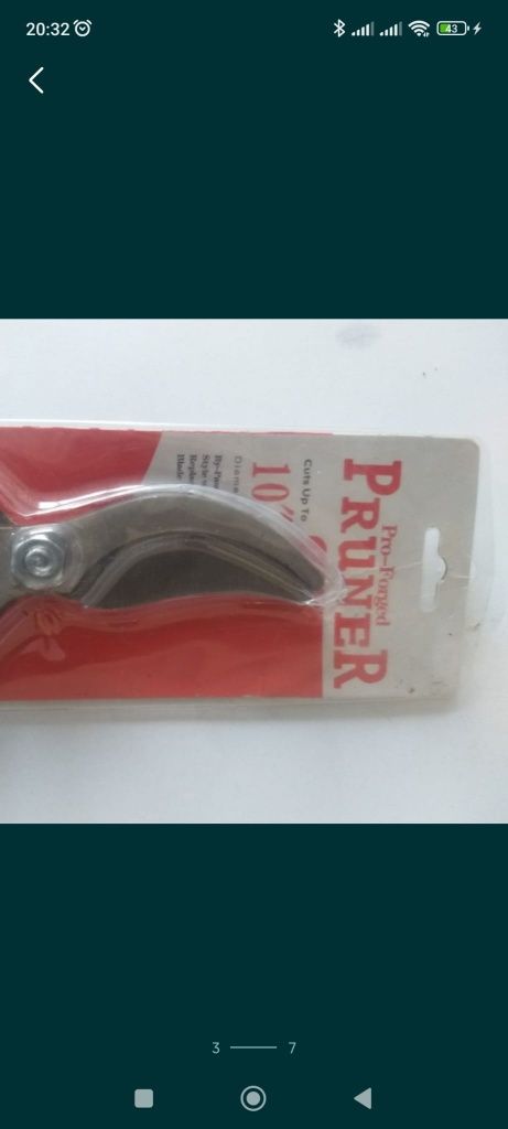 Foarfeca tăiat prunii
