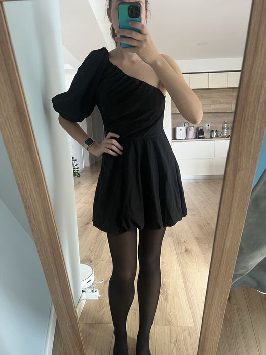 Rochie mini neagră H&M, mărimea M