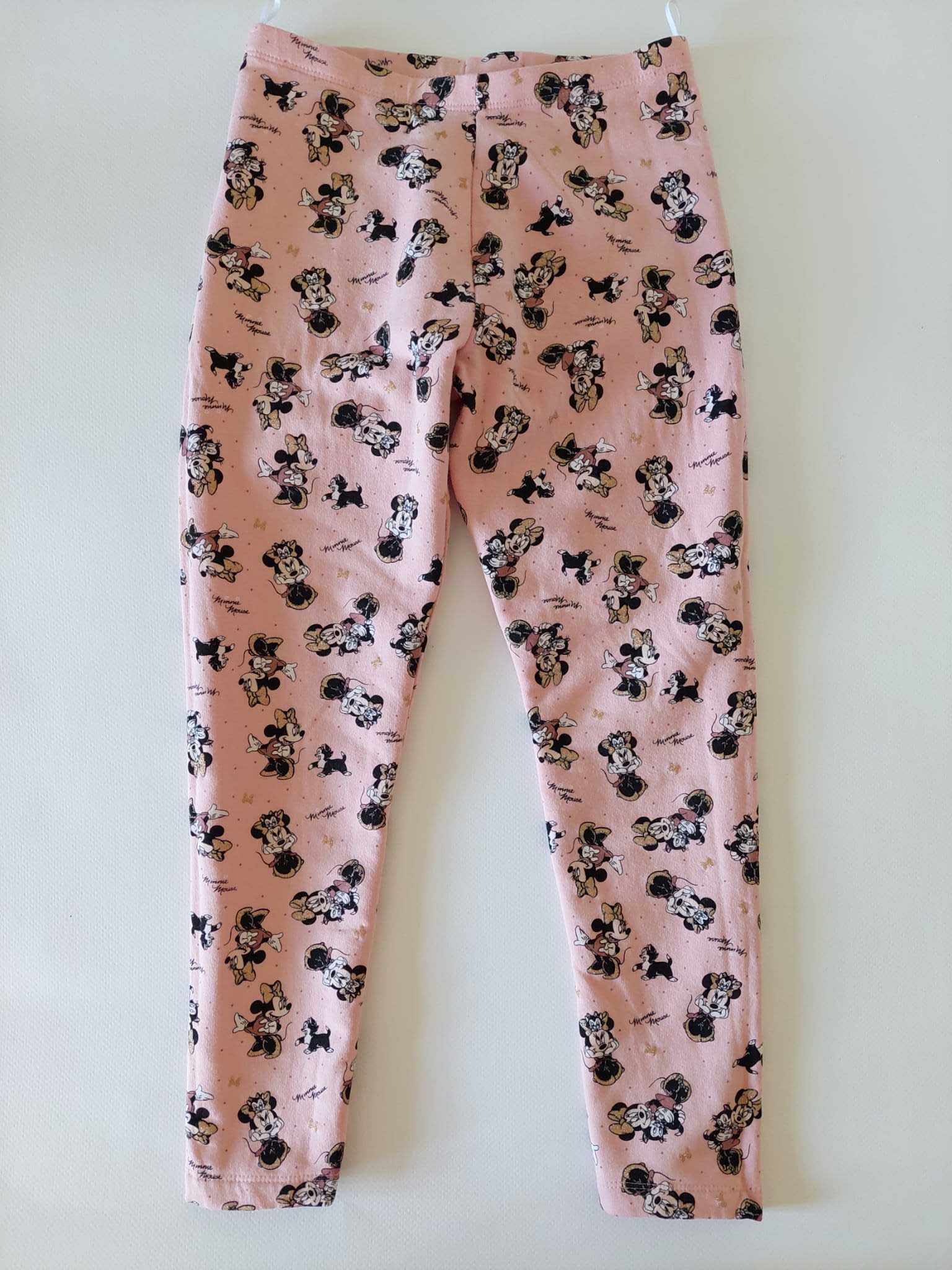 Pantaloni roz prafuit pattern Minnie Mouse, colectia Disney, C&A