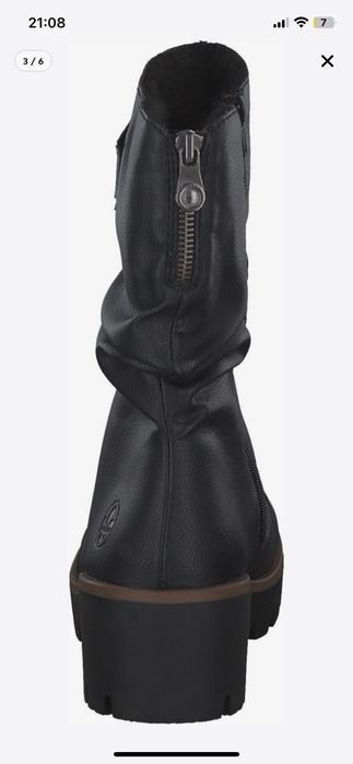 RIEKER BOTINE, piele, marimea 39