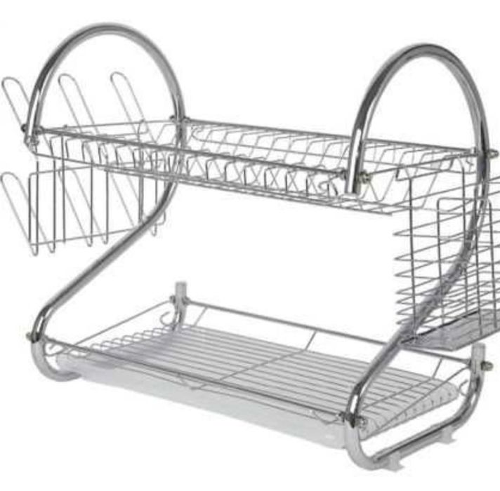 Suport de Vase INOX cu Tava din plastic Suport 6 Pahare