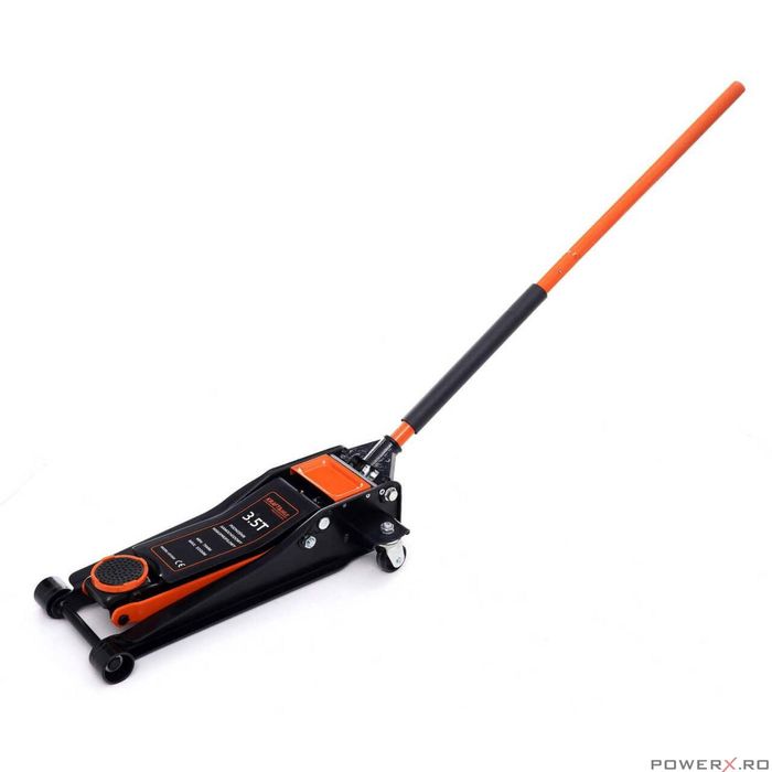 Cric hidraulic tip crocodil 3.5 tone, cu roti, 75-505 mm, 2 cilindrii,