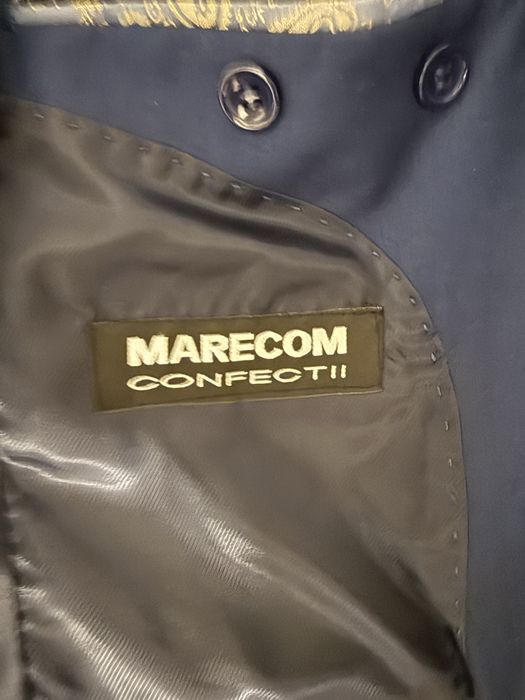 Costum albastru inchis Marecom, marimea 46