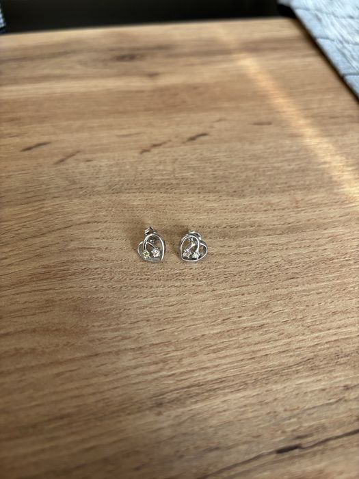 Обици с камъчета сребро 925