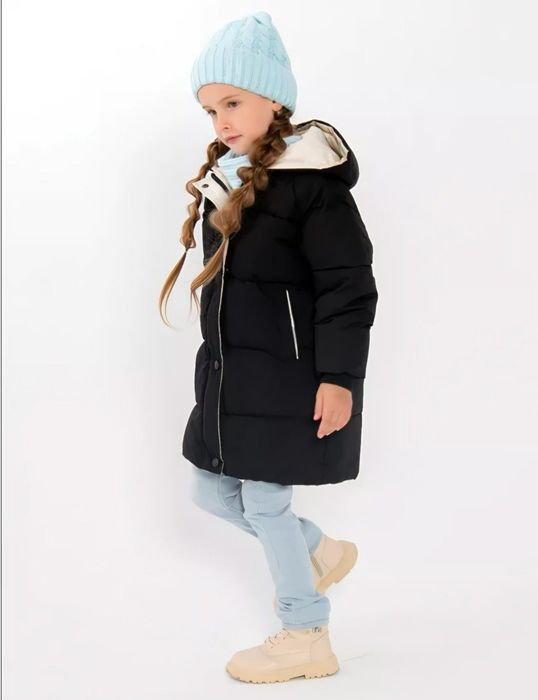 Детская куртка пуховик 4-6 лет для мальчиков и девочек детский зимний