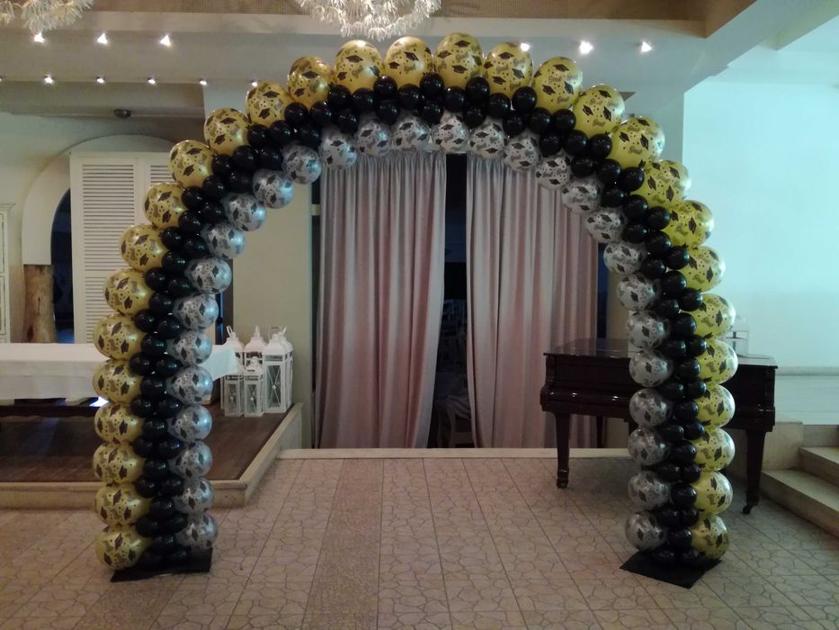 Арка от балони, Арка за откриване на магазин, Колони от Балони