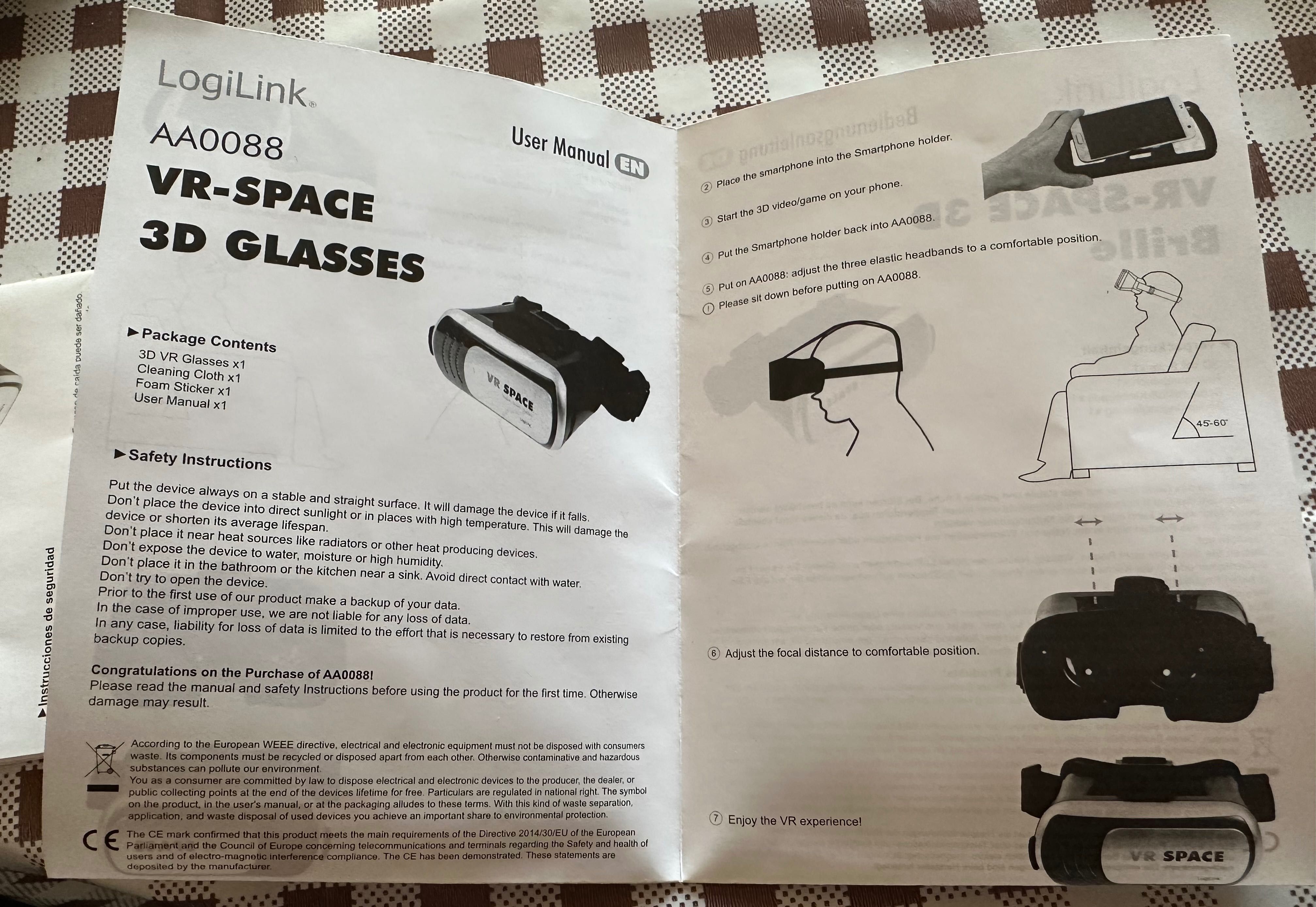 LogiLink VR-SPACE 3D Glasses