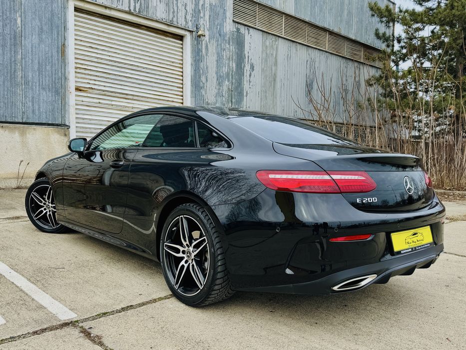 Mercedes E class coupe mild-hybrid, pachet AMG, camera, trapa, piele