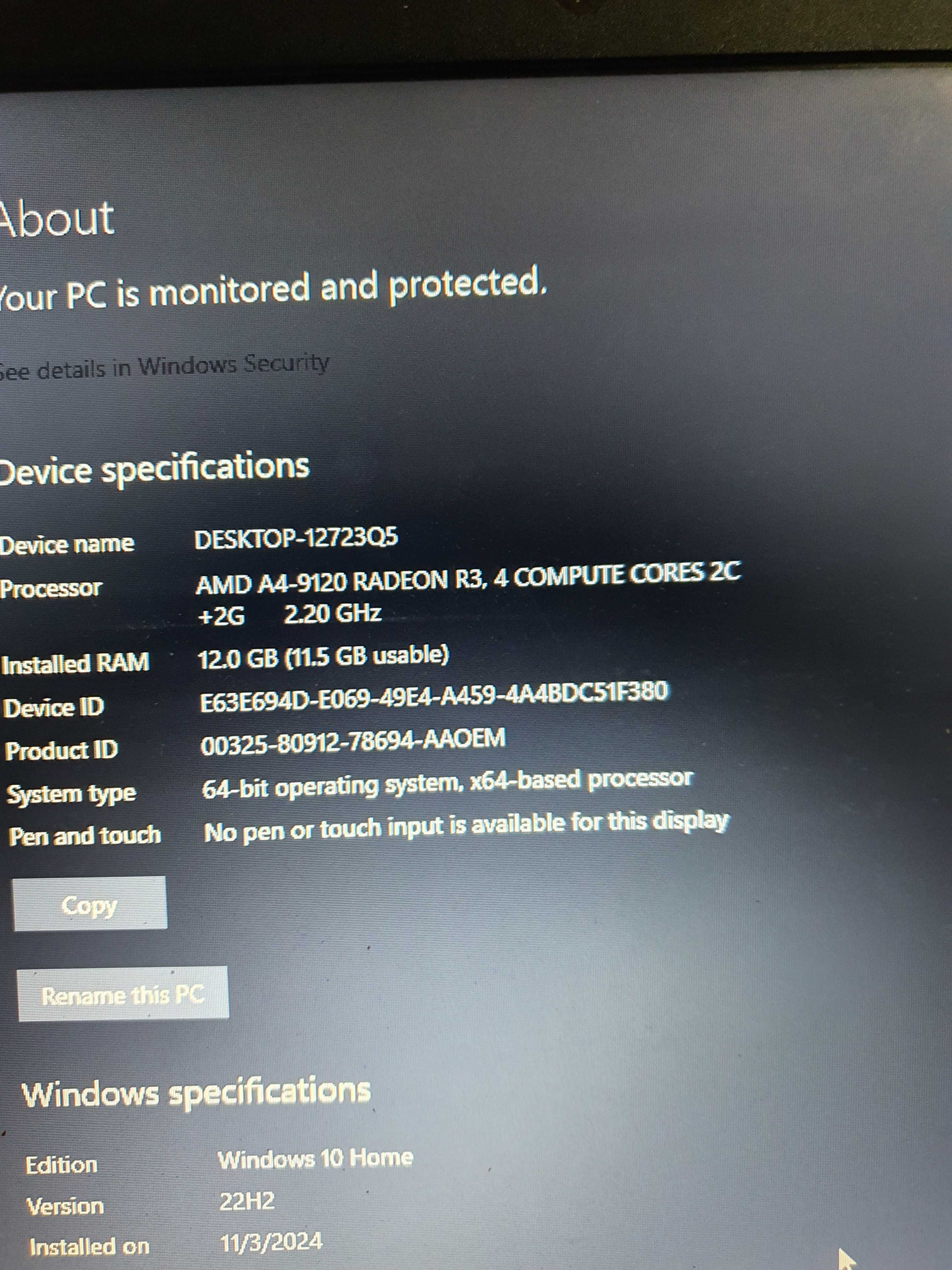 Vand/schimb leptop ACER ASPIRE
