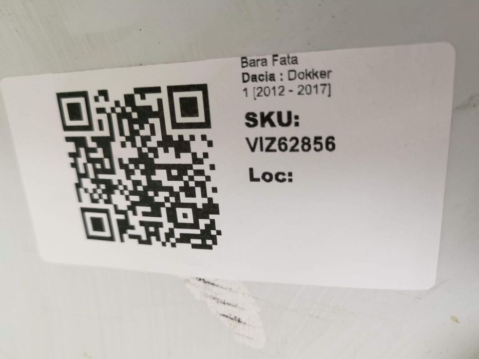 Bara Fata Dacia  Dokker 1 2012 2013 2014 2015 2016 2017 Originala In S
