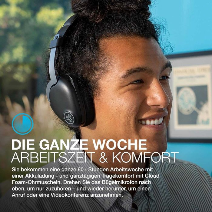 JLab Go Work - Модулни слушалки за работа (2 в 1 стерео/моно)