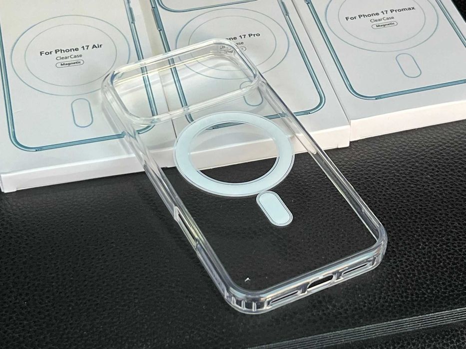Huse transparente MagSafe iPhone 17, 17 Air, 17 Pro, 17 Pro Max