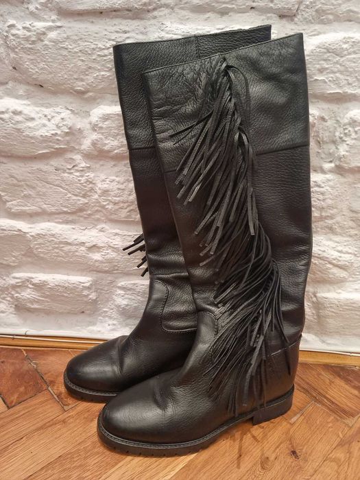 Ботуши Max Mara - нови - размер 36 естествена кожа