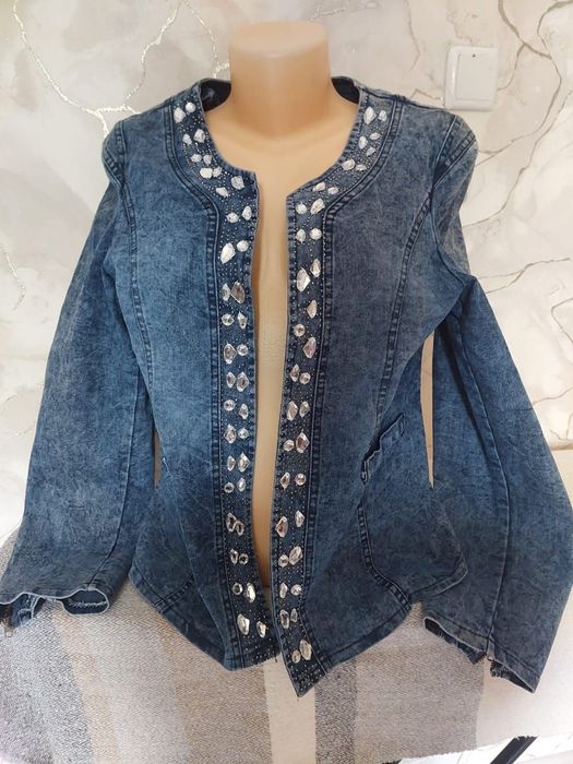 Пиджак брюки джинсовка